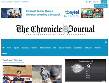 Tablet Screenshot of chroniclejournal.com